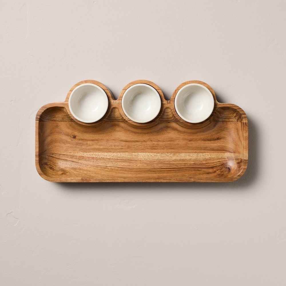 Wooden Dip Platter‎ - Hearth & Hand Magnolia, Target